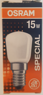 Osram Birnenformlampe matt, für den Kühlschrank, 15W, E14, SPC.T26/57 FR