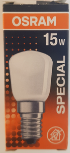 Osram Birnenformlampe matt, für den Kühlschrank, 15W, E14, SPC.T26/57 FR