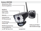 INDEXA DW 700 SET Funk-Überwachungskamera mit Multifunktionsmonitor Full HD 27915