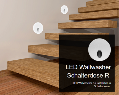 Mobilux Wallwasher Schalterdose Rund